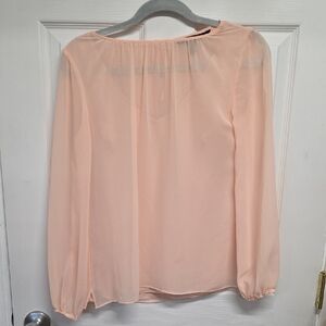 White House Black Market Soft Peach Blouse